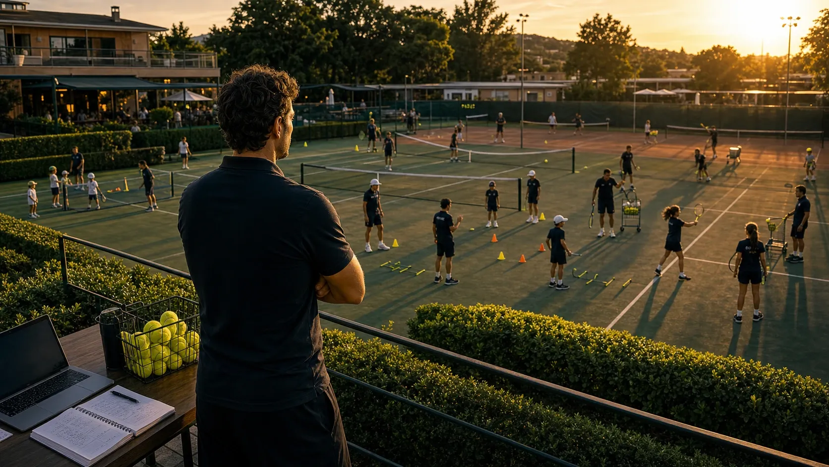 Construire une École de Tennis